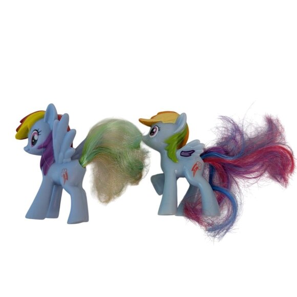 My Little Pony Toy Figures Lot of 8 Rainbow Dash Apple Jack Cheerilee Beachberry - Picture 8 of 9